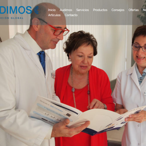 Diseño web Centro Auditivo Audimos