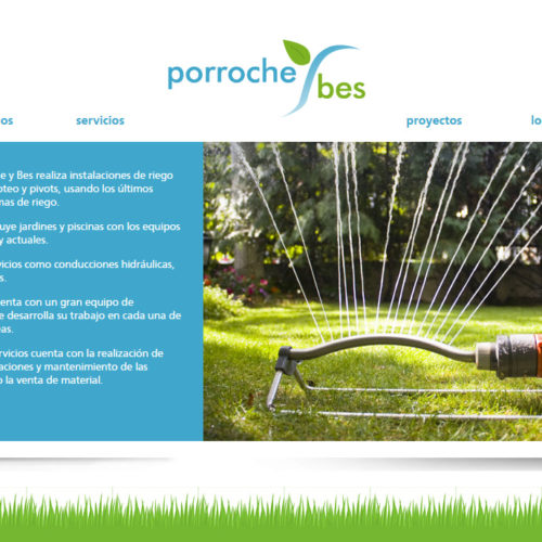 Porroche y Bes Diseño web