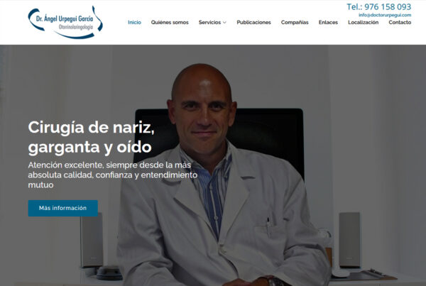 Diseño web Dr Urpegui