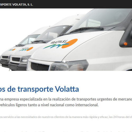 Transportes Volatta Diseño Web