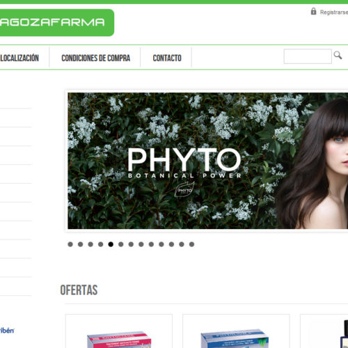 Zaragozfarma Diseño web